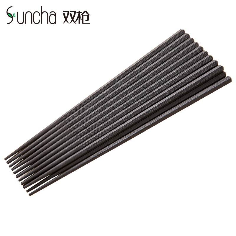 双枪(Suncha)合金筷10双装 日式筷家庭筷酒店筷KZ4057(新老包装随机发放)