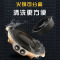 火锅烧烤一体锅家用纳丽雅可分离煎烤肉机多功能不粘电烤盘涮烤刷炉 奢华黑鸳鸯锅[涮烤一体]送礼包