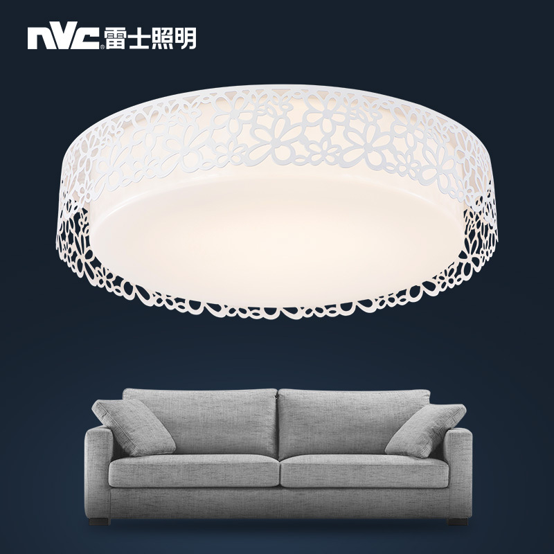 雷士照明(NVC)LED吸顶灯客厅灯卧室灯书房灯饰灯具简约现代亚克力18瓦双色光源 适用面积8-15平米