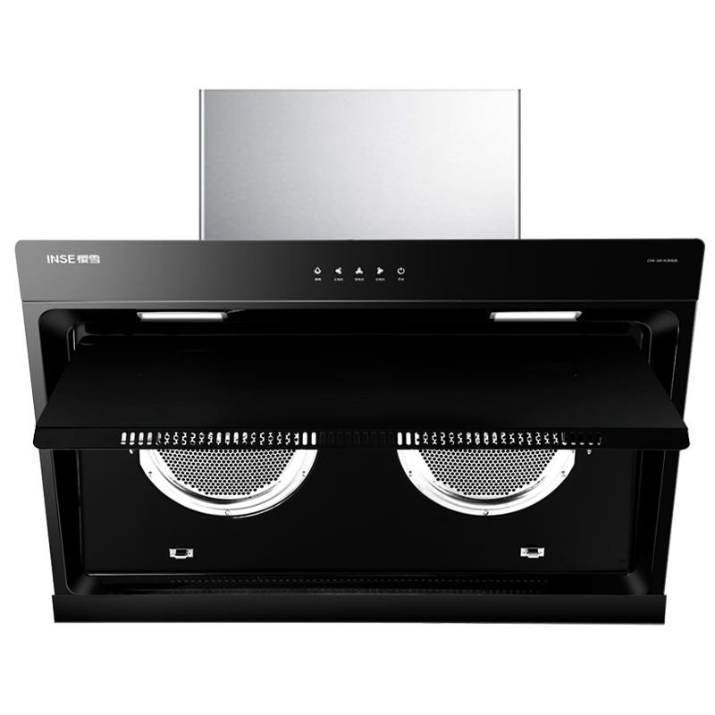 樱雪(INSE)侧吸式油烟机灶具套装 18立方大吸力 双核双电机 一级能效H1806+Q1810B 天然气高清大图