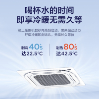 美的Midea3匹冷暖四面出风办公商用天花机嵌入式中央空调底商铺天井机RFD-72QW/BDN8Y-D(B3)