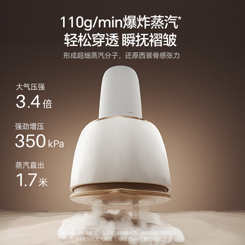 小熊(Bear)郁金香熨烫护理机 挂烫机家用熨烫机蒸汽电熨斗 便携手持免收纳强增压蒸汽机 自清洁ZQZ-F18F1高清大图