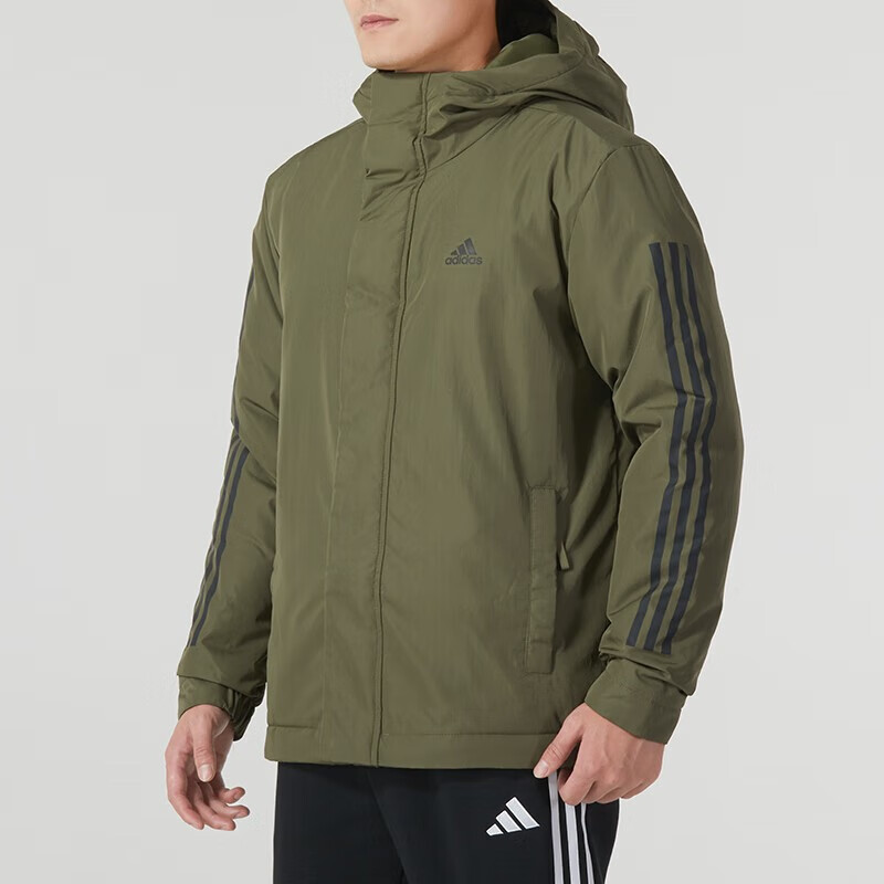 阿迪达斯 (adidas)男装 2023冬季新款运动服户外防风保暖外套舒适时尚休闲服棉服 IP2535 S