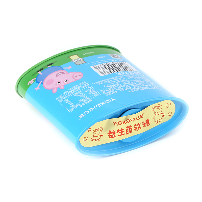 小猪佩奇PeppaPig益生菌软糖酸奶味105克 罐装 儿童零食 点心