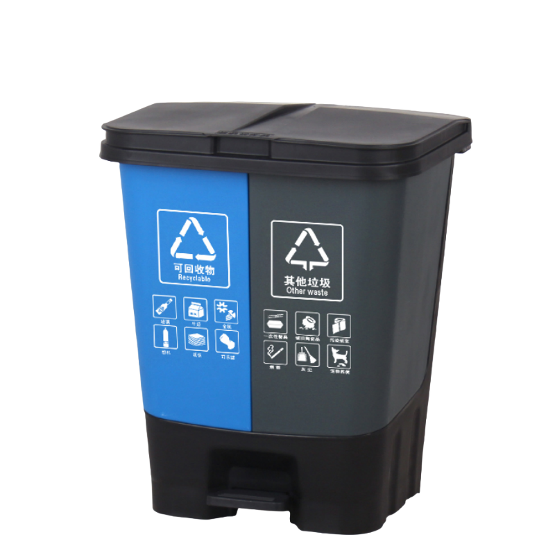 铭思达二分类垃圾桶高清大图