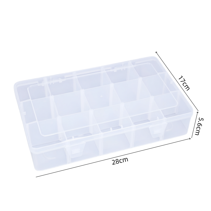 鑫龙都塑料收纳盒15格个高清大图