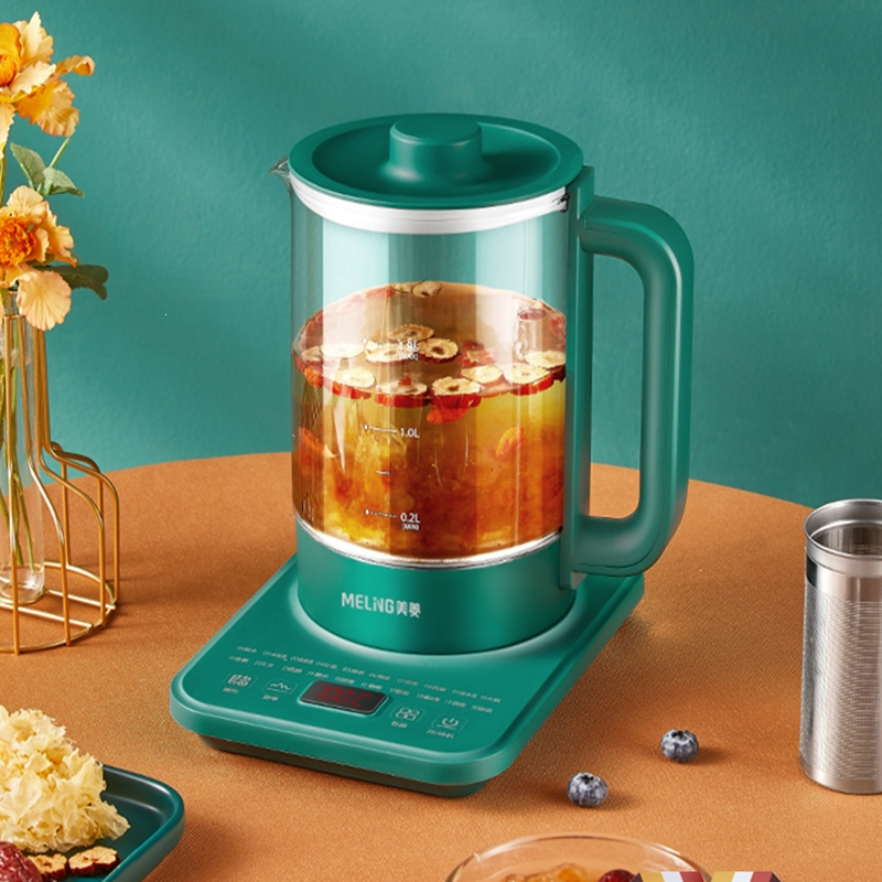 美菱(meling)养生壶家用全自动迷你煮茶器办公室小型多功能恒温玻璃烧