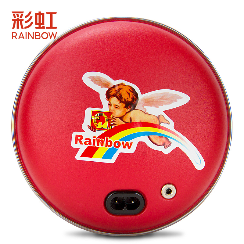 彩虹(RAINBOW)电热暖手器(中号)充电式暖手宝无水防爆自动断电电热饼捂手神器TB22-X