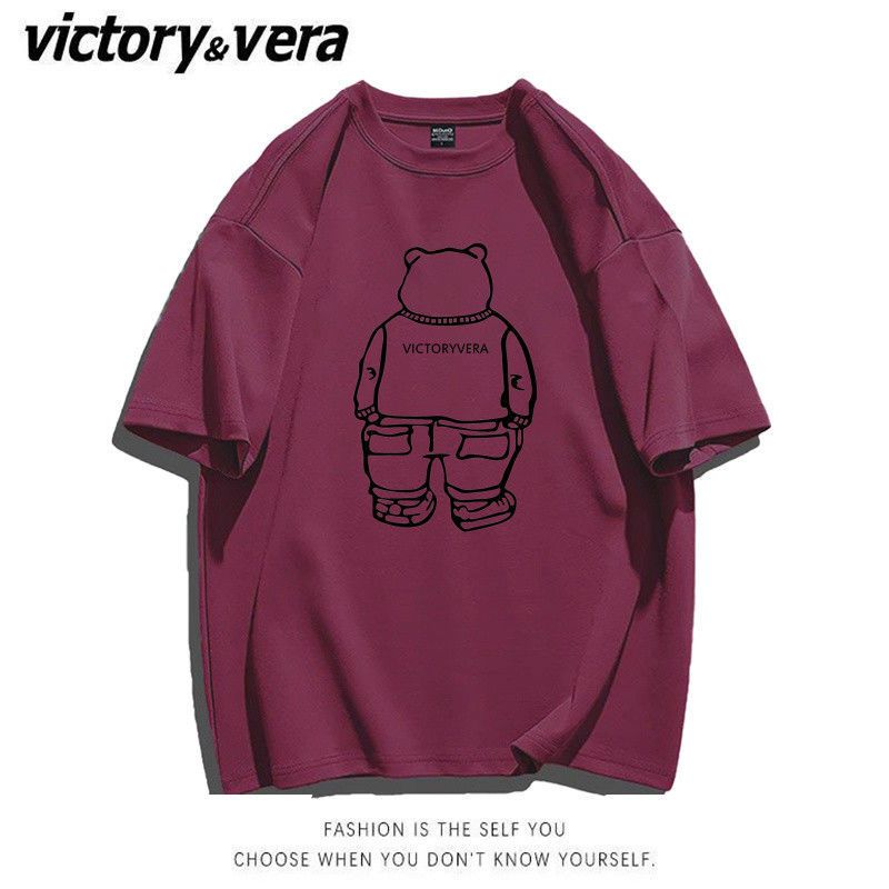 VICTORYVERA短袖t恤女学生2022夏季新款体恤衫韩版宽松ins上衣潮