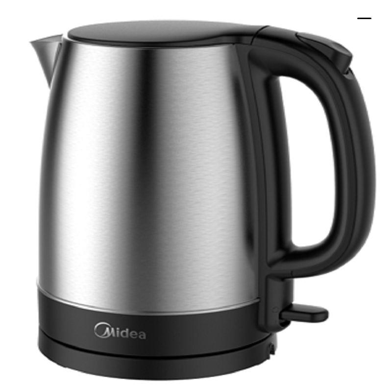 美的(Midea)电水壶大容量1.7L烧水壶1800W电热水壶智能热水壶电热水壶高温304不锈钢暖水壶SH17C105