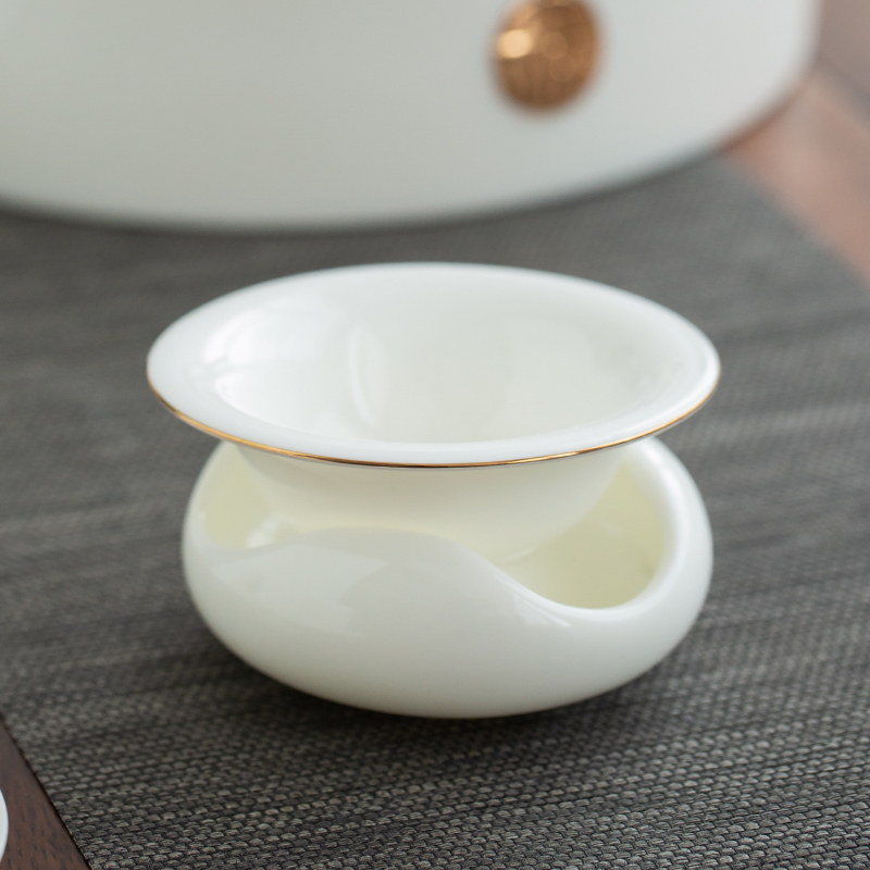 苏氏陶瓷(SUSHI CERAMICS)羊脂玉功夫茶具套装家用白瓷侧把壶17件整套礼盒装