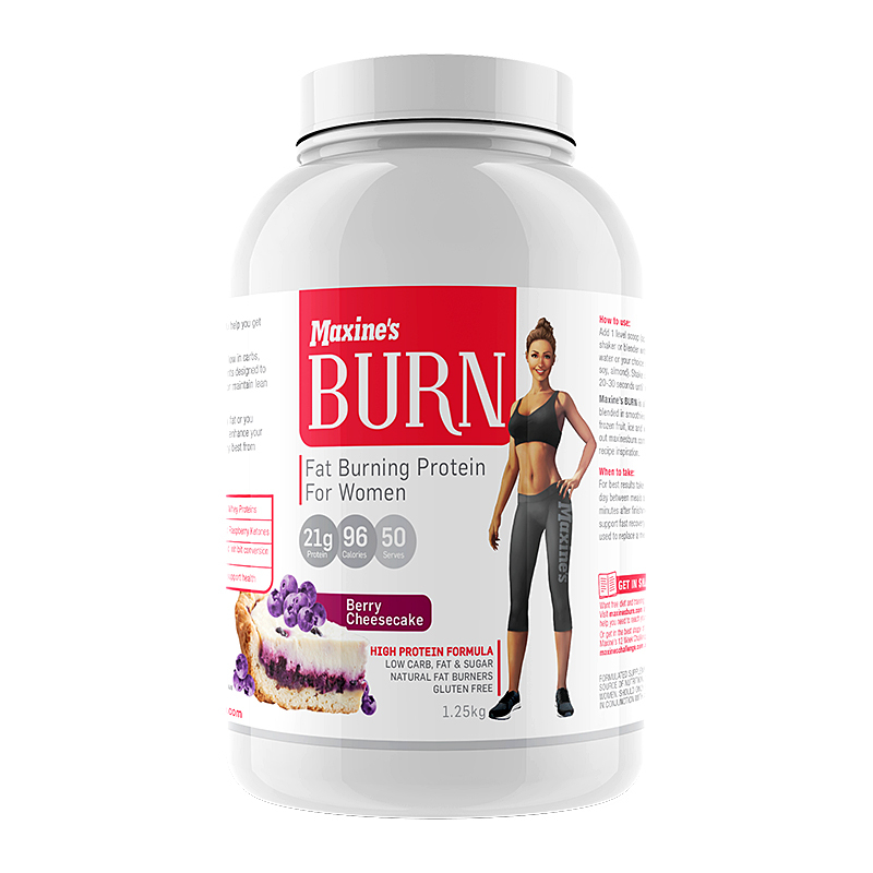 澳洲Maxines女性蛋白粉运动营养健身burn分离乳清女士蛋白质粉剂巧克力布朗尼味冰淇淋味1250g赠摇摇杯