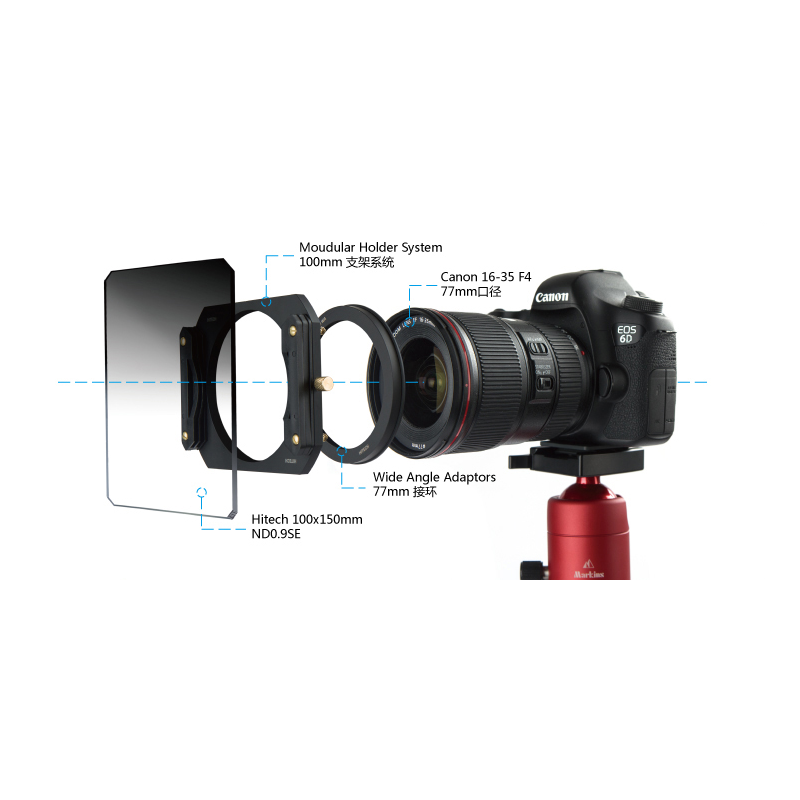 英国海泰FORMATT HITECH 方形渐变滤镜150x170mm 0.9HE GND中灰硬渐变镜 (0.9硬三档）