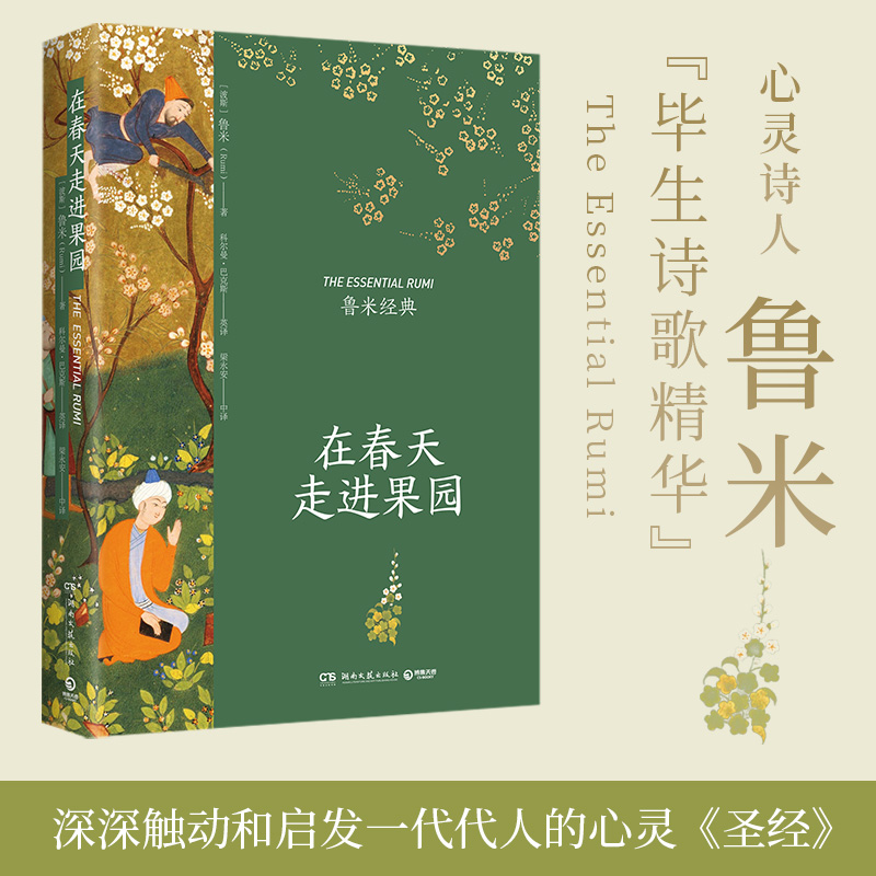 在春天走进果园+万物生而有翼+让我们来谈谈我们的灵魂 [正版]在春天走进果园 精装典藏版 鲁米诗集 鲁米的诗 外国诗歌集高清大图