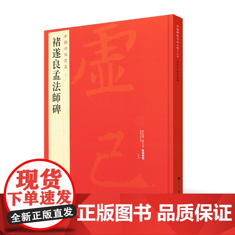 褚遂良孟法师碑 中国碑帖名品46大红袍系列碑帖释文注释繁体旁注历代优秀书法作品临摹字帖收藏鉴赏楷书毛笔字帖上海书画出版社高清大图