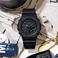 卡西欧手表 G-SHOCK新品八角橡树边框设计防水防震运动石英表女款GMA-P2100BB GMA-P2100BB-1A【世界时间+秒表】
