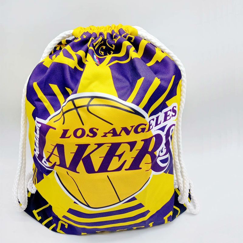 湖人勇士队篮球袋子双肩背包训练袋抽绳束口篮球收纳球袋