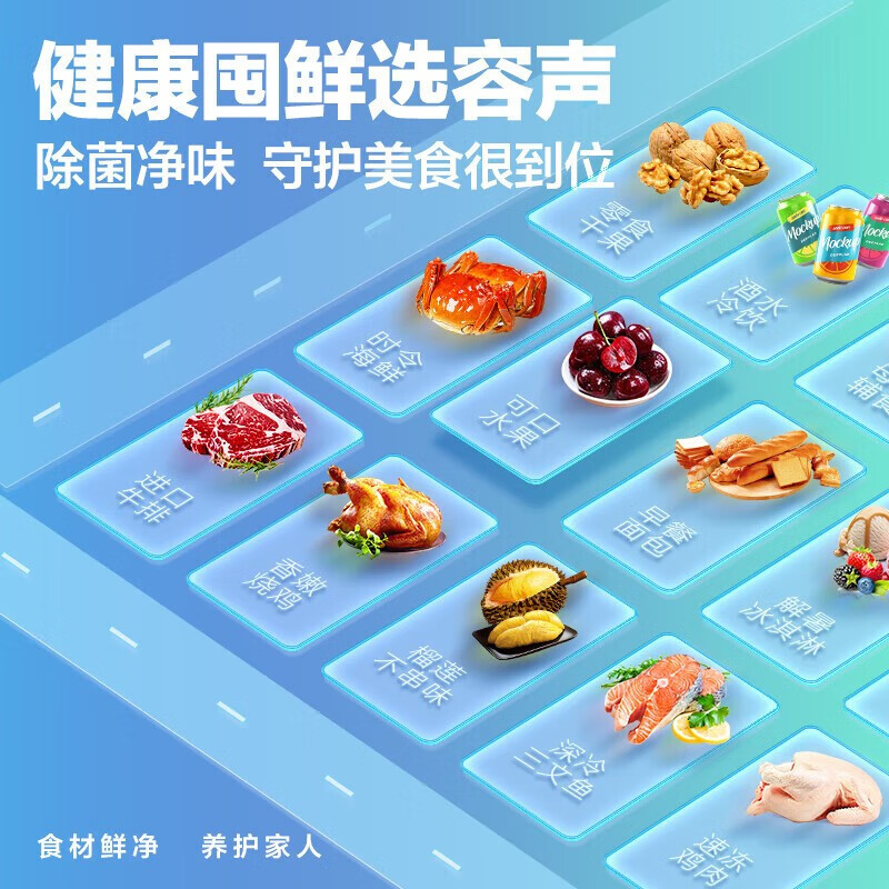 容声(Ronshen)对开门冰箱605升大容量一级能效风冷无霜CCA离子除菌净味 BCD-605WD11HP