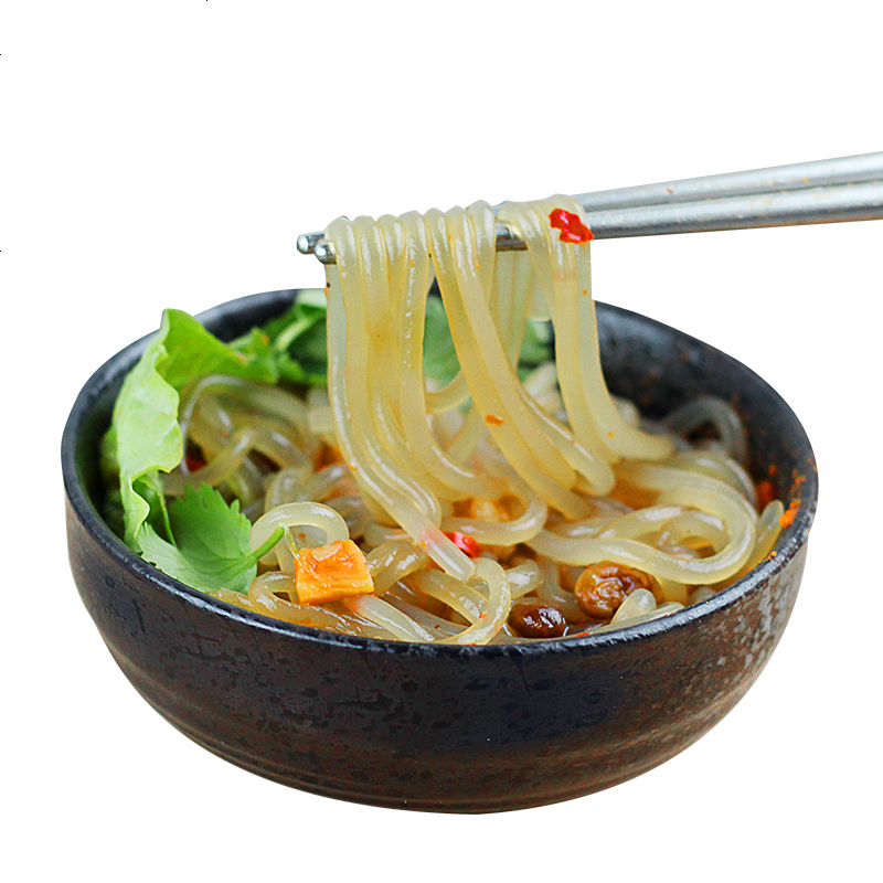 鑫莼魔芋粉条魔芋粉丝魔芋面条5袋装1250g方便素食蒟蒻代餐0006