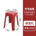 禧天龙(Citylong)塑料凳子4只装 D-2124节节高凳故宫红4只装