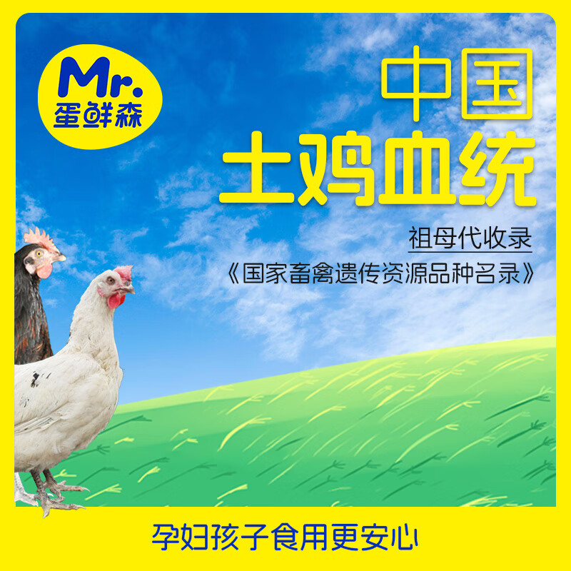 蛋鲜森绿色无抗可生食土鸡蛋30枚/1200g 无抗生素 无激素 孕妇孩子食用更安心高清大图