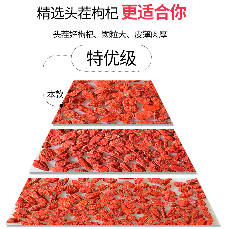 启玉 正宗宁夏中宁特级枸杞500g/袋 枸杞干免洗袋装红枸杞干