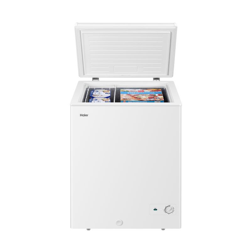 海尔(Haier)142升家用卧式冰柜 冷柜 小冰箱 1级能效