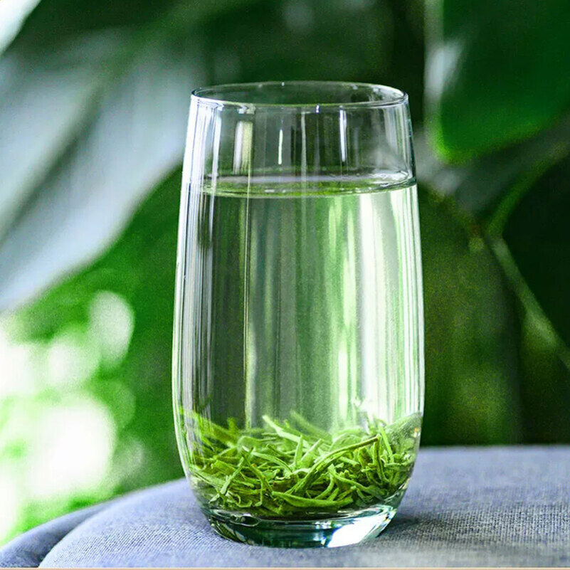 痴福毛尖绿茶新茶叶上等高山云雾明前雨春茶清香毛尖1罐装125克高清大图