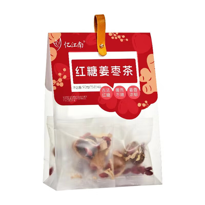 忆江南 润颜系列90g红糖姜枣茶养生茶泡水喝茶包姜枣茶