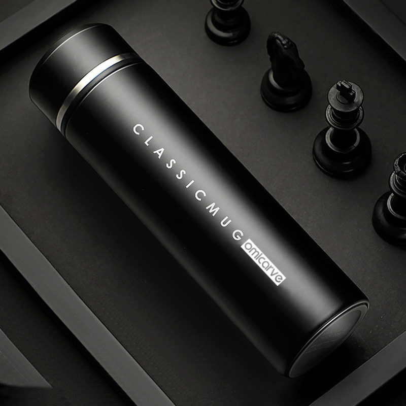 欧米刻保温杯男士女高档316不锈钢便携水杯商务定制刻字泡茶杯子