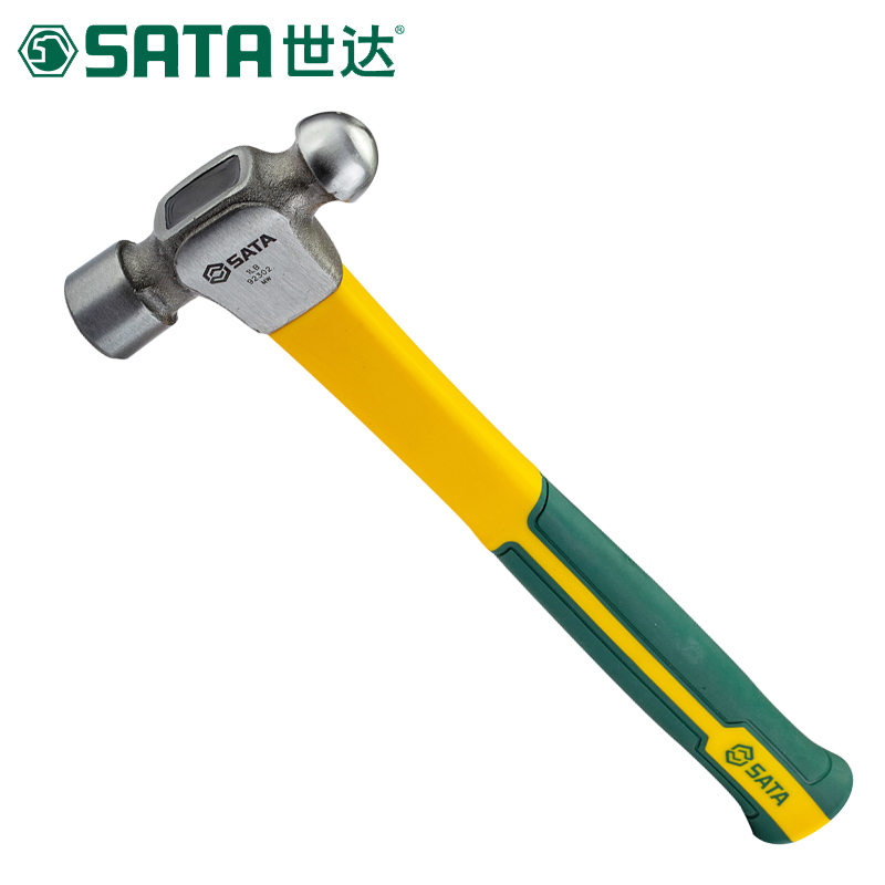 世达(SATA)玻璃纤维柄 圆头锤榔头 2磅 92304)1把(货期3-5天)