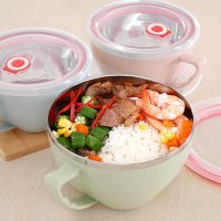 趣涉家居 泡面碗杯创意家用带盖米饭碗日式汤碗大碗泡面杯餐具通用简约便携家居器皿保鲜盒家用生活日用简约