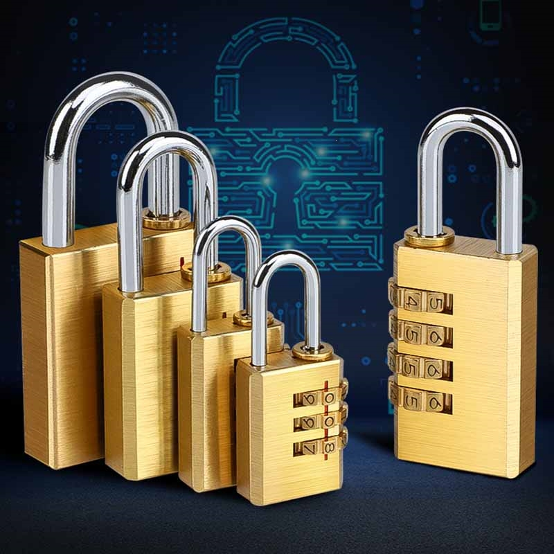 客密码锁宿舍小柜子行李箱旅行箱健身房大号小挂锁迷你锁行李小锁头