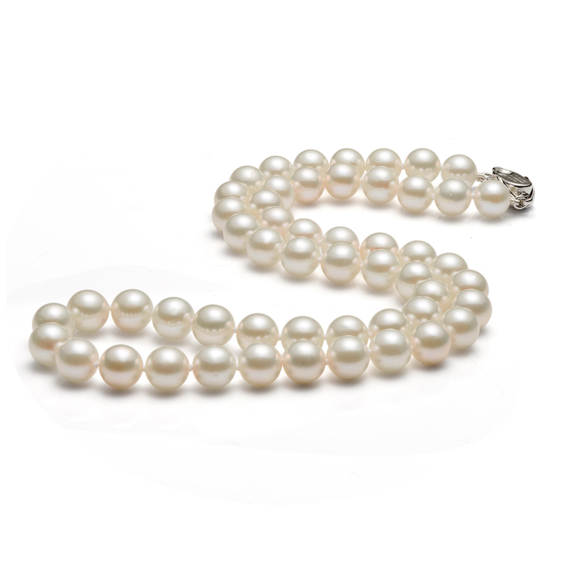 京润珍珠聚致悦淡水珍珠项链正圆强光910mm43cm
