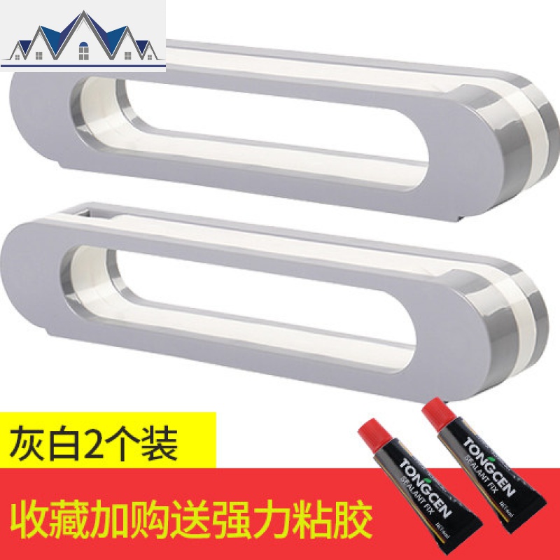 免打孔浴室拖鞋架墙上沥水可折叠鞋子收纳神器卫生间置物架子壁挂_538 灰白2个装【粘贴36小时后使用】收藏加购送强力粘胶