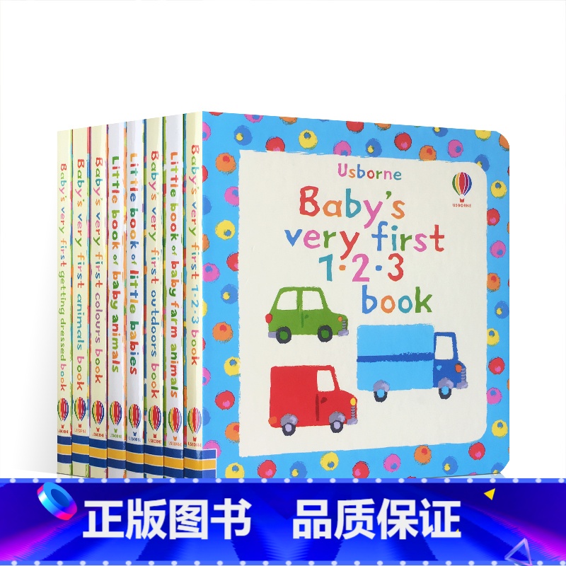 [正版]英文原版绘本 宝宝的图书馆8册盒装Usborne Baby’s Very First Library anima高清大图