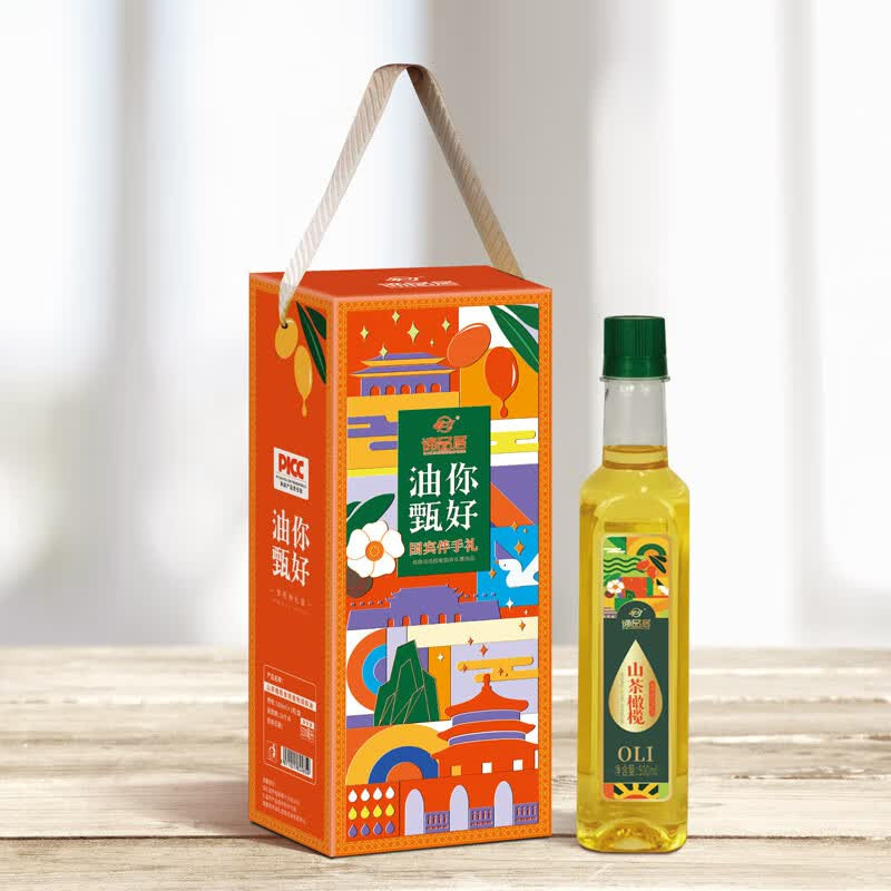 谛品居调和油500ml山茶橄榄食用植物油配料丰富高清大图