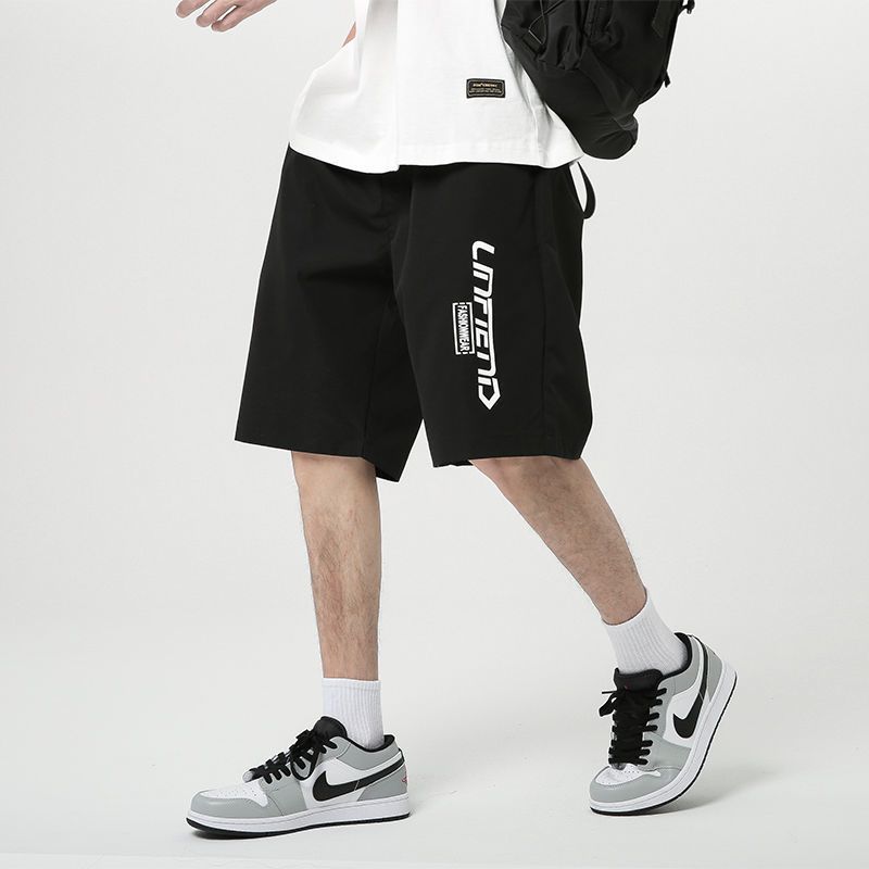 真维五分裤子男士休闲冰丝裤2022新款夏季薄款外穿百搭潮流运动裤