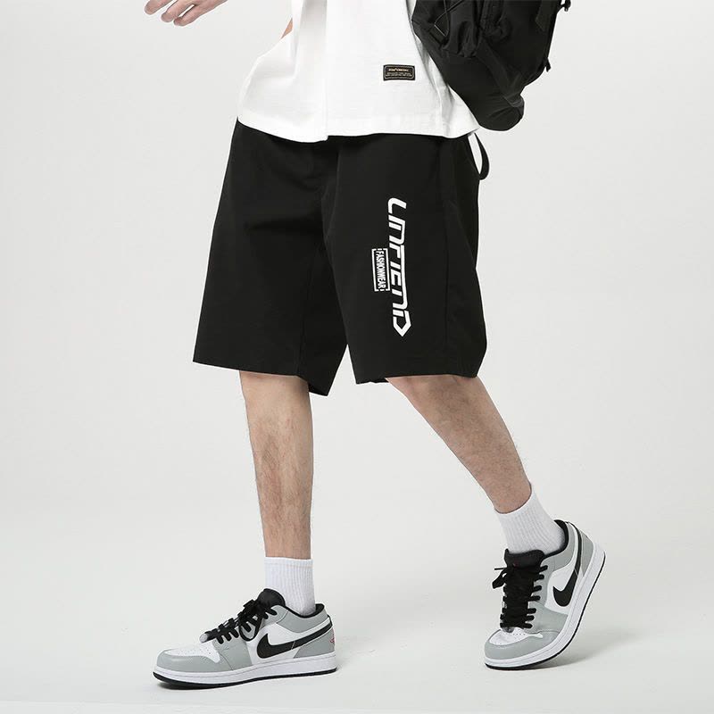 真维五分裤子男士休闲冰丝裤2022新款夏季薄款外穿百搭潮流运动裤图片