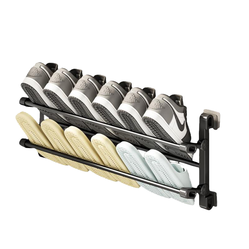 晨以橙 拖鞋收纳置物架 长65CM高清大图