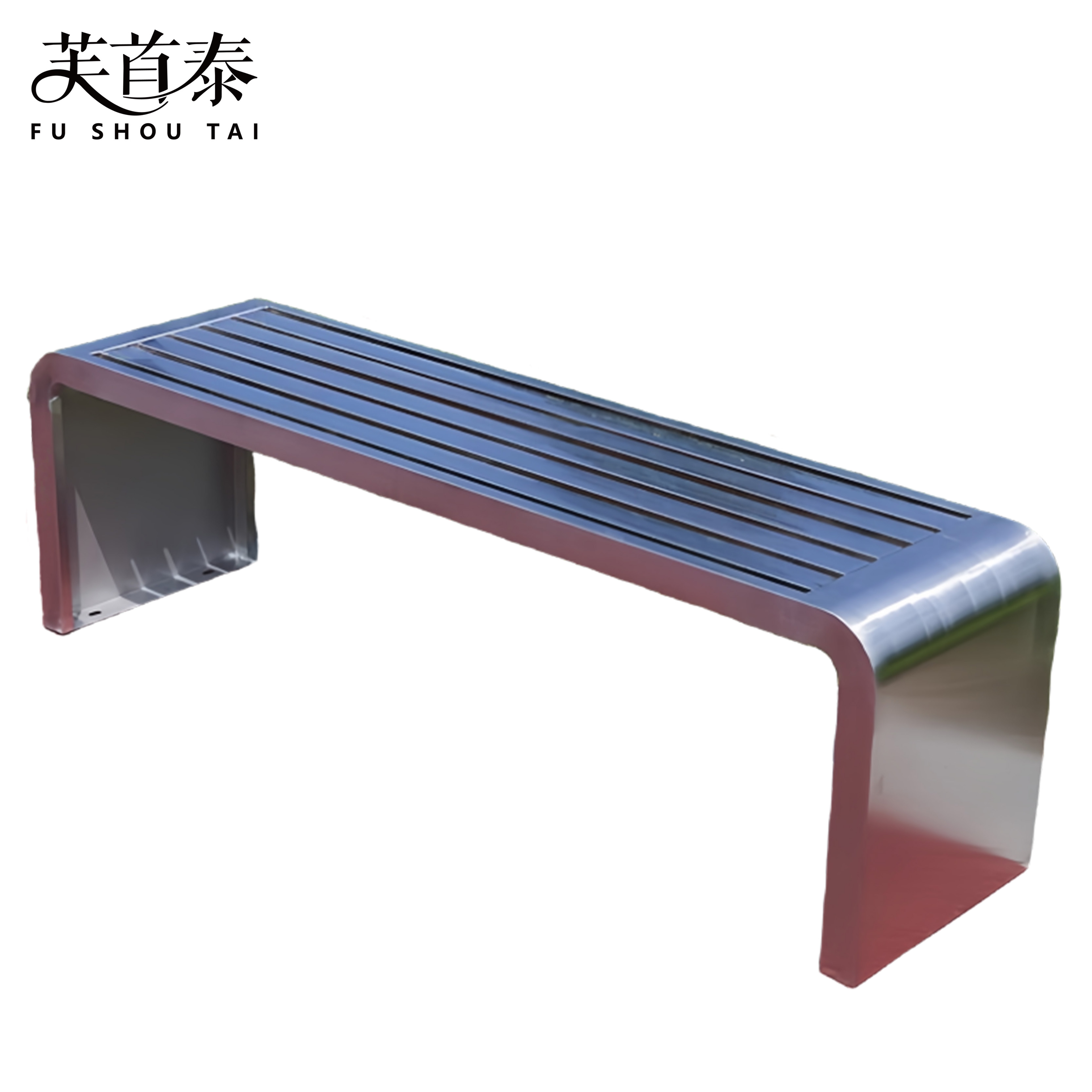 芙首泰钢制户外长凳1200*400*450mm把高清大图