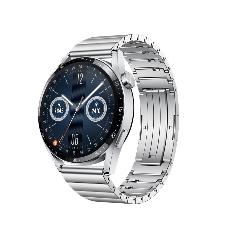 华为/huawei watch gt 3 46mm 尊享款 不锈钢金属表带 智能手表 运动