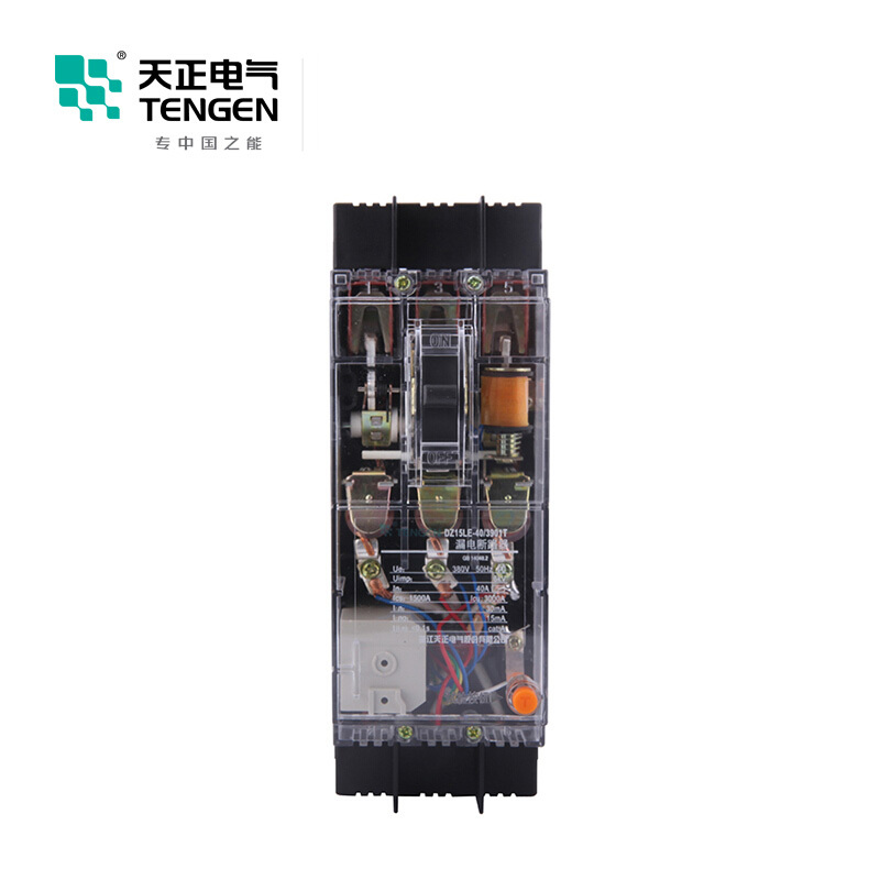 天正电气 DZ15LE-40 3KA 热磁式 32A 3P 手动固定式380V 01020010268塑壳漏电保护断路器