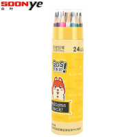 众叶(SOONye)C6166六角杆彩色铅笔 24/36/48色装 木头铅笔 素描铅笔 绘图铅笔 画画铅笔 考试铅笔笔类