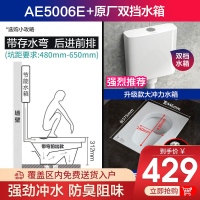 箭牌官方旗舰店大便器冲水箱套装 便池蹲坑式家用防臭便盆 卫生间防臭大便器蹲便器