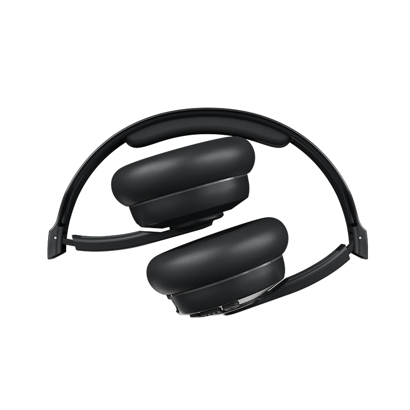 骷髅头(Skullcandy)Cassette卡带头戴式蓝牙耳机 舒适耳垫设计 22小时续航配备快充 黑色