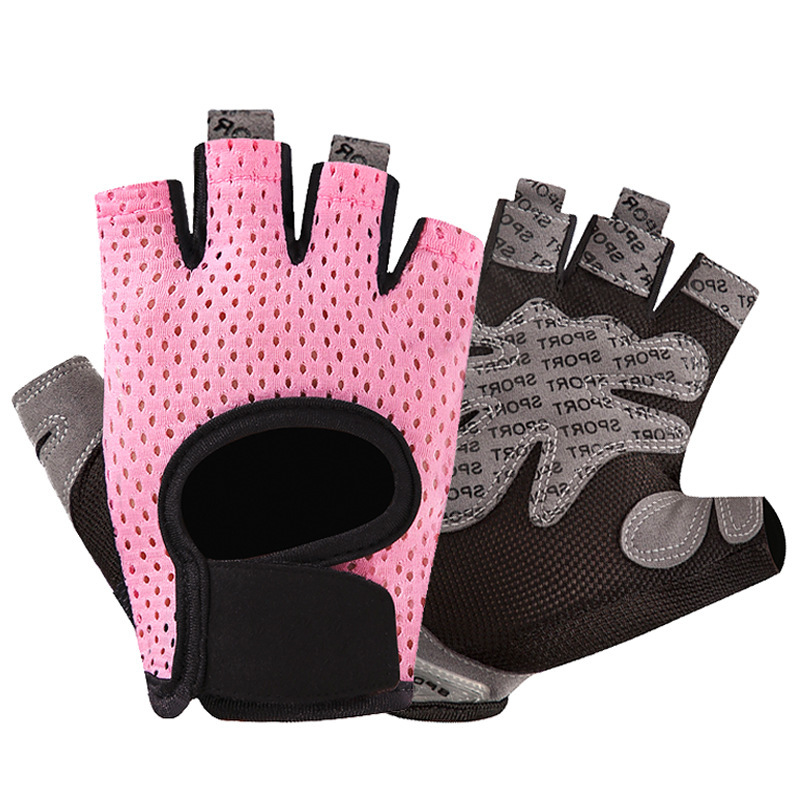 慕兰陆莲半指健身训练手套防滑耐磨透气吸汗运动护掌手套