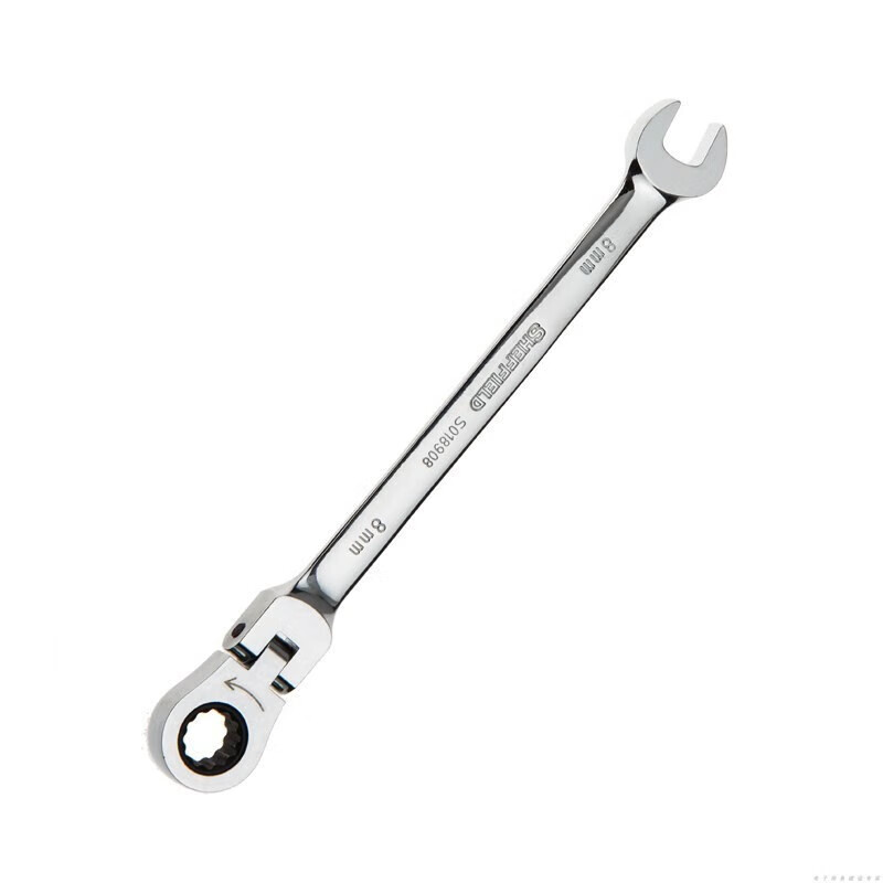钢盾(SHEFFIELD) S018919 公制精抛光活头棘开两用快扳19mm[家用]高清大图