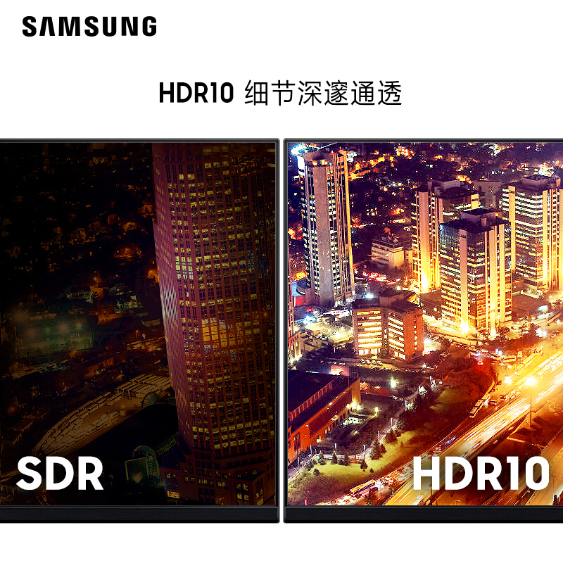 三星(SAMSUNG)S27A802NMC 27英寸IPS屏 4K高清 HDR10 旋转升降底座支持壁挂电脑显示器S27A800NMC同款 (HDMI+DP+USB接口)