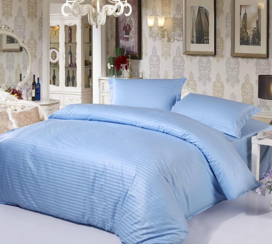 莘爱 四件套蓝色 1.8米床 套高清大图